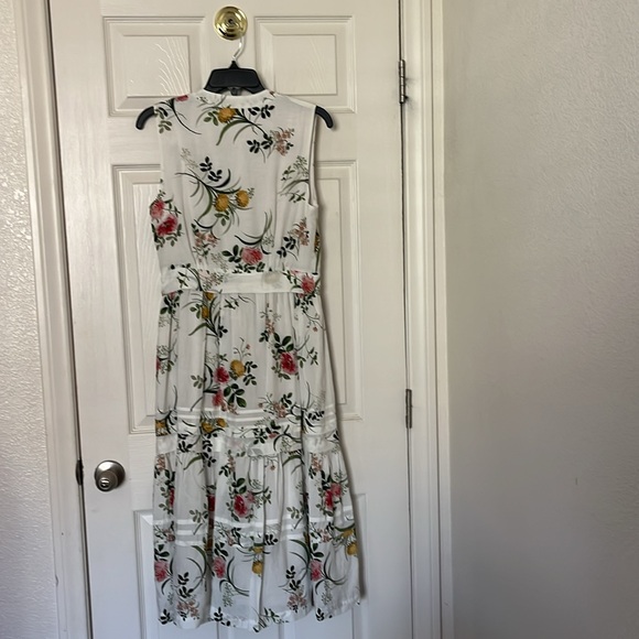 MRPs $598 Kobi Halperin Violet Tiered Floral-Print Midi Dress size S - Picture 12 of 16